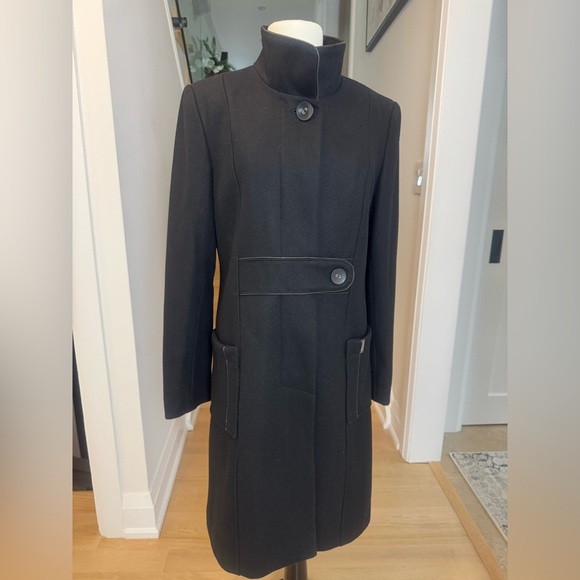 Me-Jay Jackets & Blazers - ME-JAY Wool Blend Coat Black – Size 14